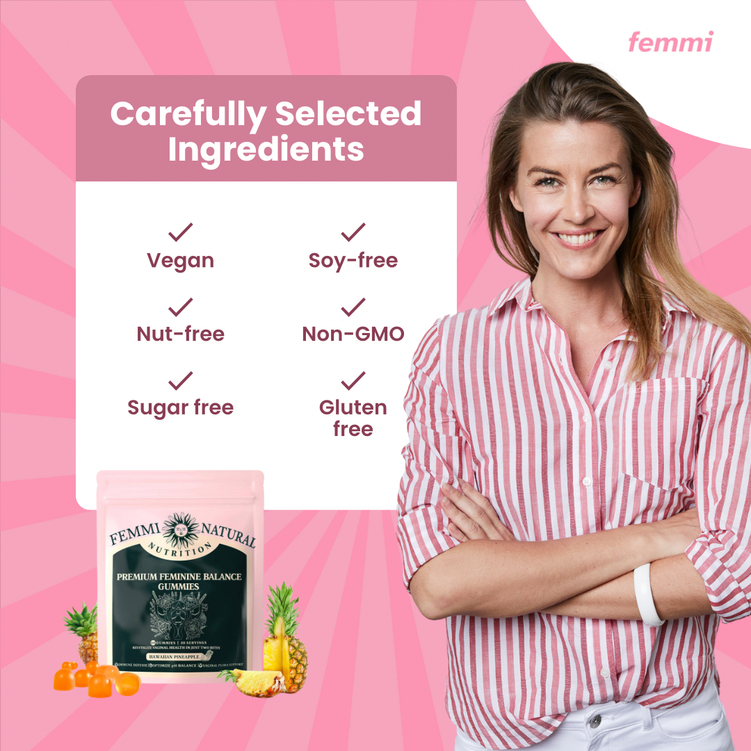 Femmi Vaginal Balance Gummies - Hawaiian Pineapple